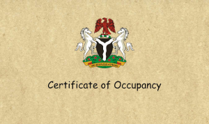Nigerian Certificate of Occupancy