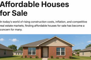 Affordable Houses For Sale