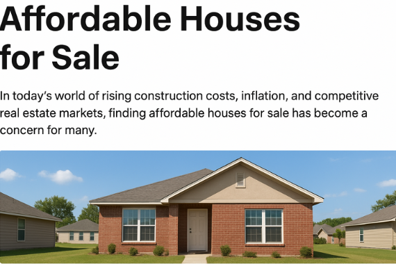 Affordable Houses For Sale